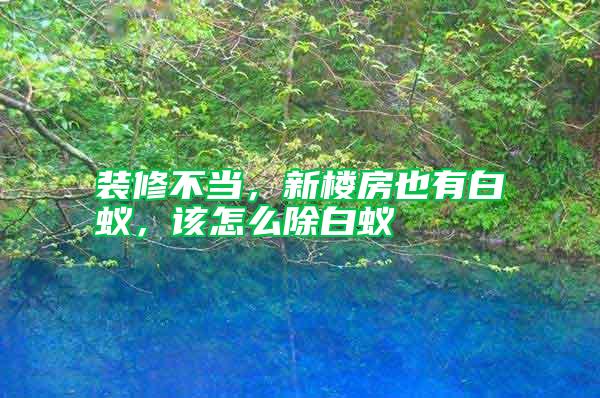 裝修不當,新樓房也有白蟻,該怎么除白蟻