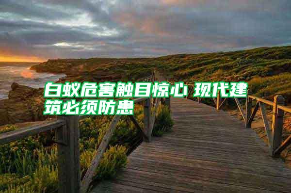 白蟻危害觸目驚心　現代建筑必須防患