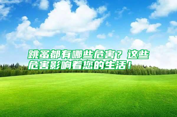 跳蚤都有哪些危害？這些危害影響著您的生活！
