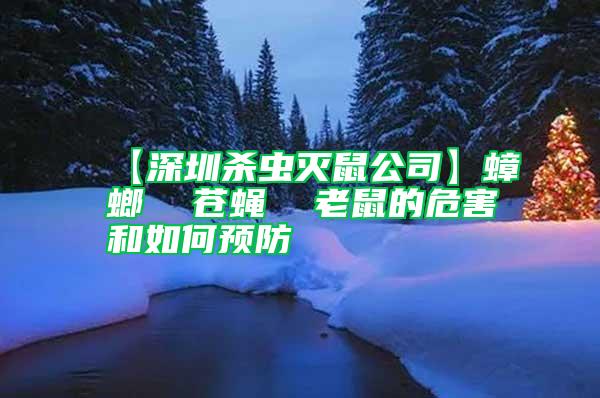 【深圳殺蟲滅鼠公司】蟑螂 蒼蠅 老鼠的危害和如何預(yù)防